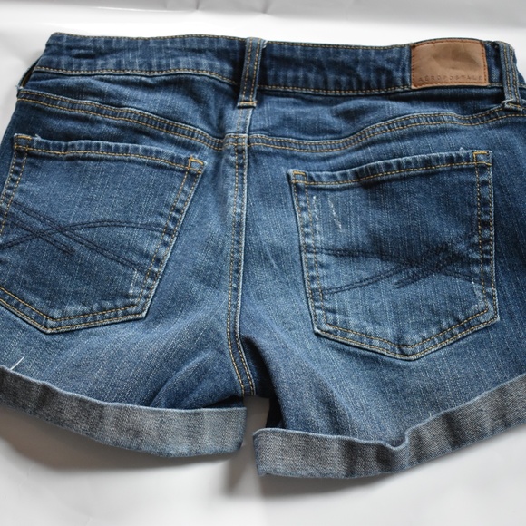 Aeropostale High-Rise Curvy Denim Midi Shorts Size 4 EUC - Picture 6 of 8